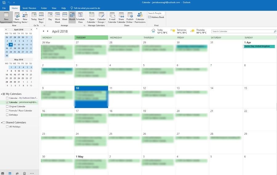 how to sync gmail calendar with outlook surface rt